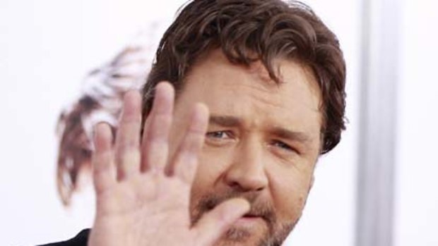 Charming or alarming? ... Russell Crowe keeps people on their toes.