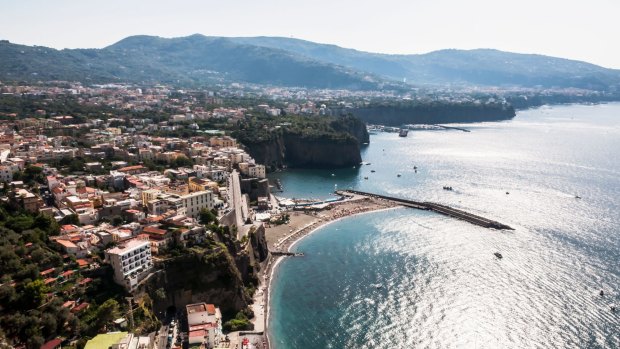 Panoramic: The Sorrento coast, Italy.