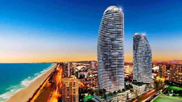 An artist's impression of Peppers Broadbeach, the first five-star hotel to be built on the Gold Coast in more than ten years.