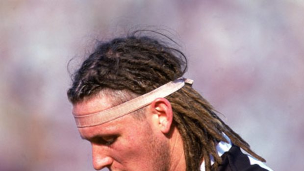 Peter 'Spider' Everitt during his dreadlocked playing days at St Kilda.