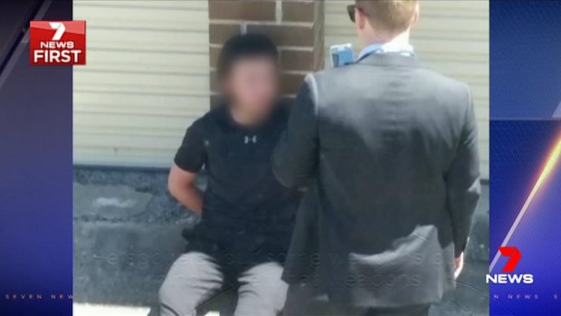 Police arrested the teens at a prayer hall in a Bankstown laneway.