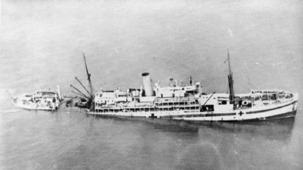 The British hospital ship Gloucester Castle was torpedoed by a German U-boat in 1917.