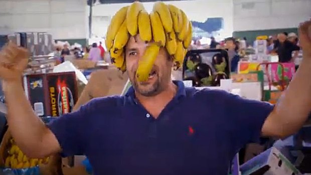 Going bananas... just another day in the <i>My Kitchen Rules</i> competition.