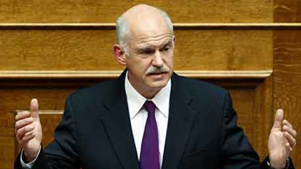 Unpaid bill ... Greek's Prime Minister George Papandreou