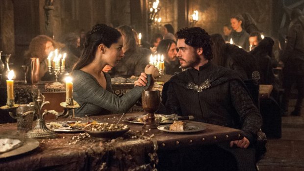 Talisa (Oona Chaplin) and Robb Stark (Richard Madden) in the infamous Red Wedding episode of Game of Thrones.