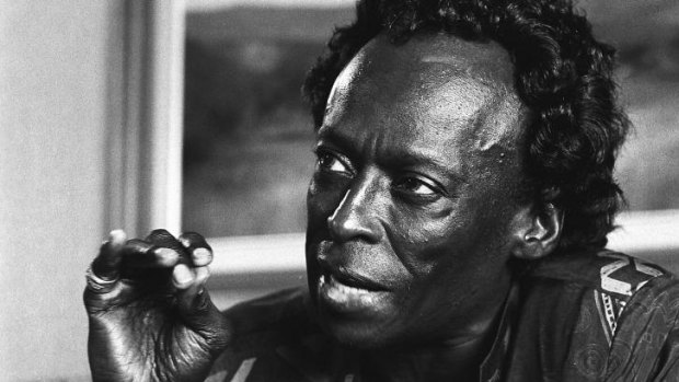Jazz musician Miles Davis at the Sebel Town House on 26 April 1988