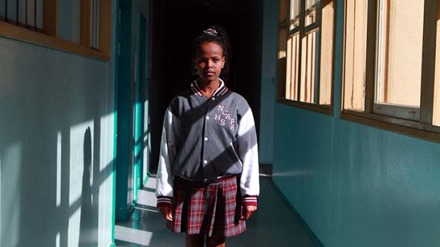 True grit &#8230; Frehiwet Haftu hopes to be accepted into an international studies degree.