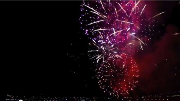 Fireworks erupted from a Greek Orthodox Church in Kingston.