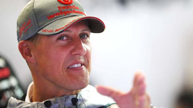 Still in a critical condition: Formula one legend Michael Schumacher.
