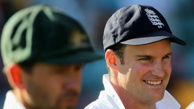 Opposite numbers: Ricky Ponting and Andrew Strauss.