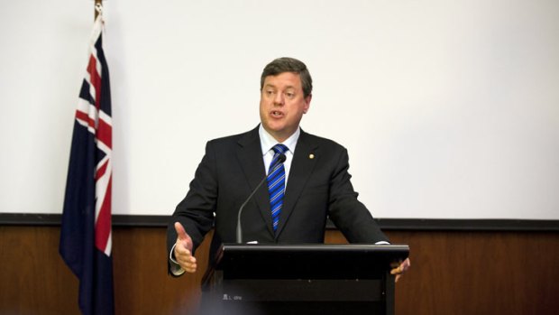 Treasurer Tim Nicholls outlines his first state budget.