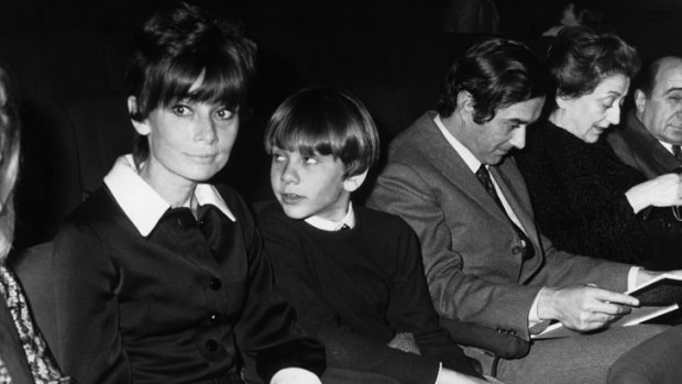 Audrey Hepburn with son Sean, Emma's father.