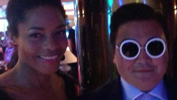 James Bond actress Naomie Harris tweeted this picture with who she thought was Psy.