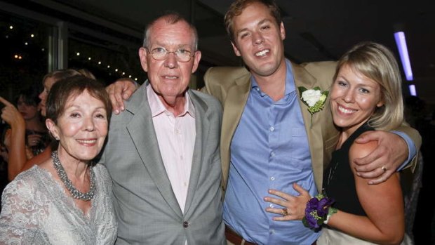 Peter Harvey and his family; wife Anne and children Adam and Claire.