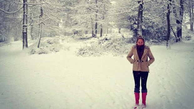 Sydneysider Harriet Forster struggled with the cold of the UK during her gap year.