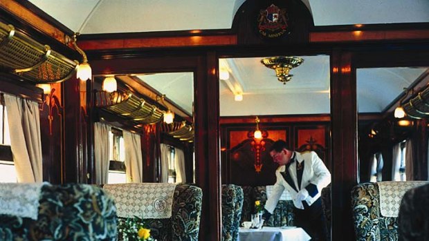 Golden age ... luxury lodgings in the British Pullman, which departs London's Victoria station.