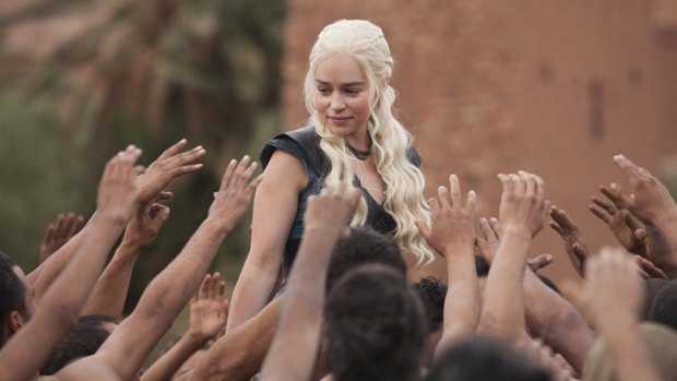 It's easy to get hooked on <i>Game of Thrones</i>, starring Emilia Clarke as Daenerys.