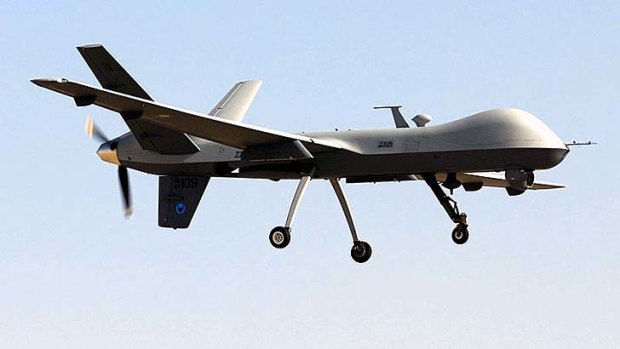 A new Reaper unmanned aerial vehicle in Kandahar.