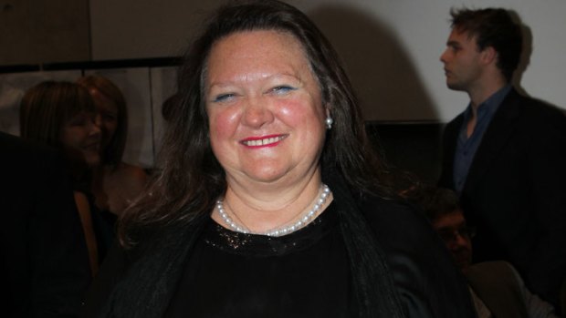 Top of the pile ... Gina Rinehart.