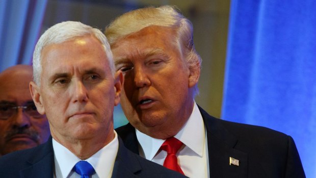 US Vice President Mike Pence and President Donald Trump.