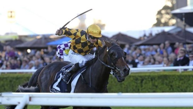 Dominant: It's A Dundeel triumphs in Sydney's richest race, the $4 million Queen Elizabeth Stakes, at Randwick on Saturday.