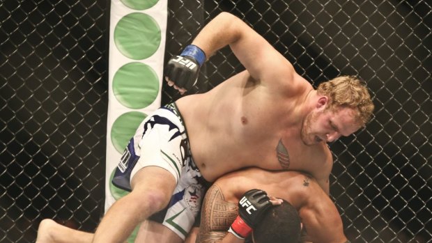 Perth's Soa "The Hulk" Palelei was soundly beaten by American Jared Rosholt on the weekend.