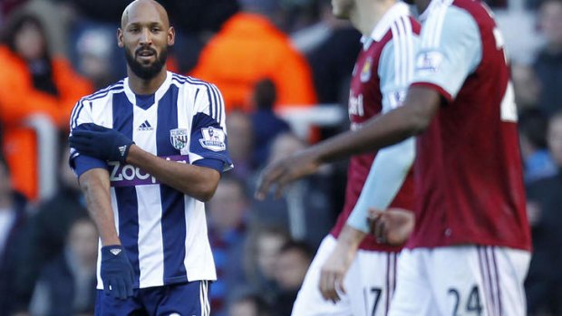 Charged: West Bromwich Albion's French striker Nicolas Anelka.