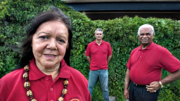 Aunty Zeta Thomson, Leister Ross and Uncle Reg Blow (from left).