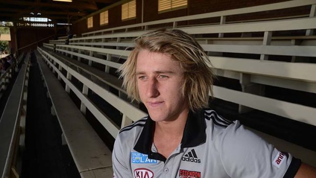 Heppell at Essendon community camp in Maryborough.