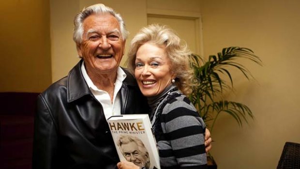 Love and politics ... Bob Hawke and wife Blance d'Alpuget