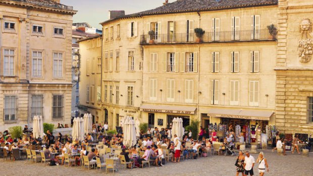 Perfectly Provence: Avignon's Place de Palais.