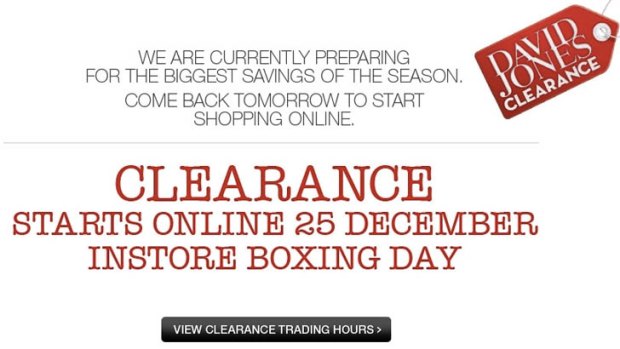 Boxing Days sales become Christmas Day sales.