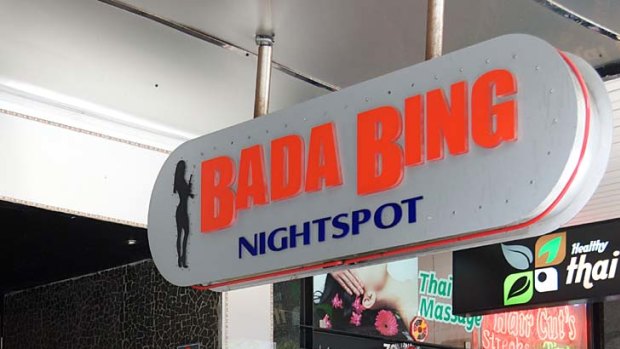 Bada Bing ... a man has been shot in the shoulder at the Sydney strip club.