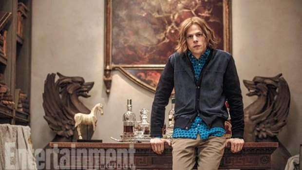 Traditionally a bald character, Jesse Eisenberg will play Superman nemesis Lex Luthor with a full head of hair.