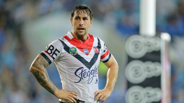 On the move: Mitchell Pearce.