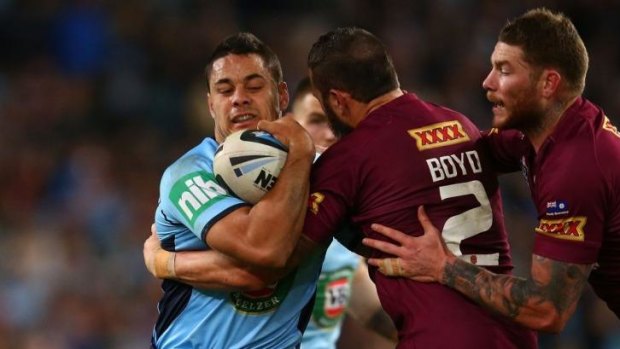 Big hitter: Last Wednesday night’s match was the most watched in Origin history.