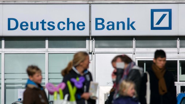 Deutsche Bank jumped 10 per cent as a person familiar with the matter said it is considering buying back some of its debt.