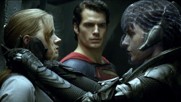 Super women: Antje Traue and Amy Adams bring strong female characters to <i>Man of Steel</i>.