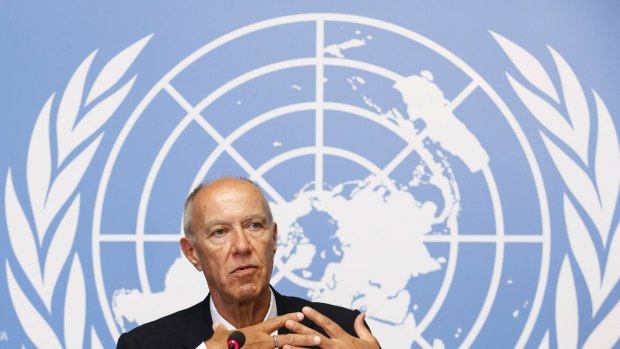 World Intellectual Property Organisation head Francis Gurry at the UN in Geneva.