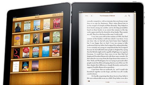 e-books on the Apple iPad.