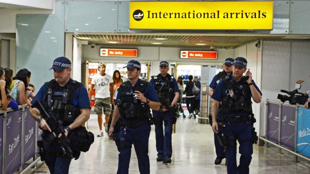 The man, 18, was arrested at Manchester Airport.