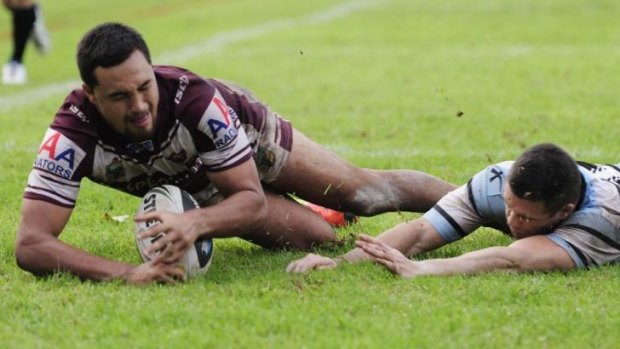 Staying put: Pet Hiku has re-signed with Manly, ending a scramble for his services.