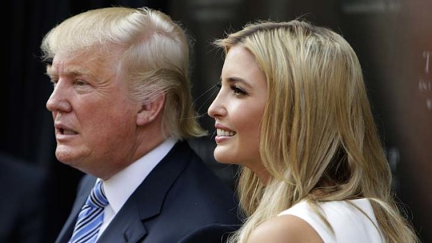 Breaking ground: Donald Trump and Ivanka Trump at the ceremony of the Trump International Hotel at the Old Post Office Building in Washington.
