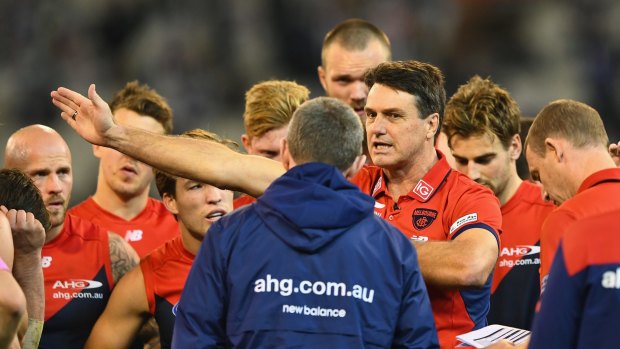 Heading in the right direction: Melbourne coach Paul Roos.