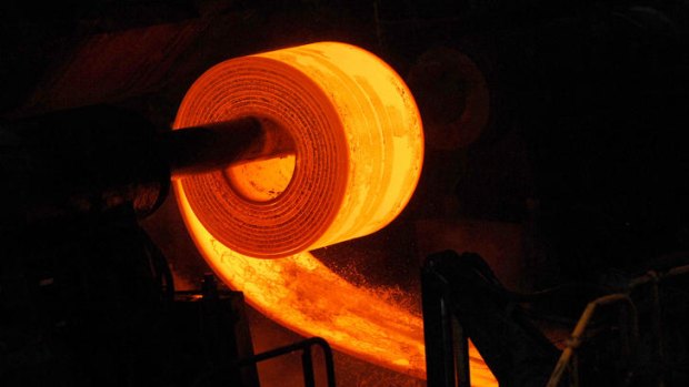 Hot and bothered: BlueScope is reviewing its donestic steel-making operations.