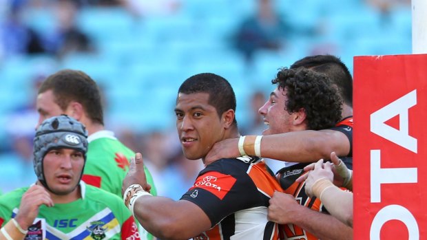 Tragic: Mosese Fotuaika, who was just 20, committed suicide after suffering an injury playing for Wests Tigers in 2013.