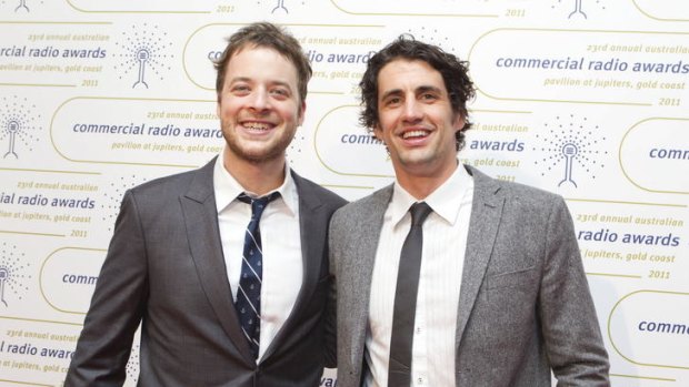 Local lads Hamish Blake and Andy Lee won best station promotion at the Australian Commercial Radio Awards.