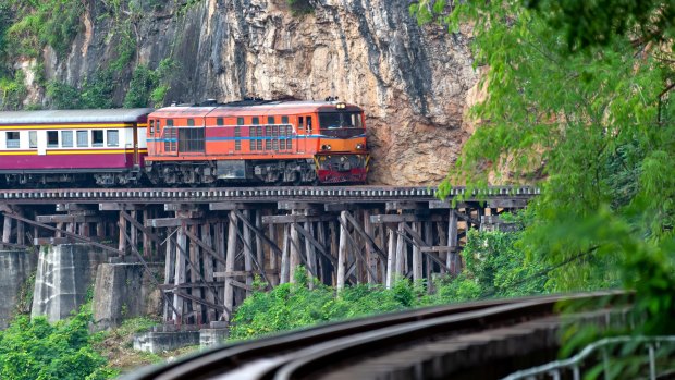 The Death Railway in Thailand.