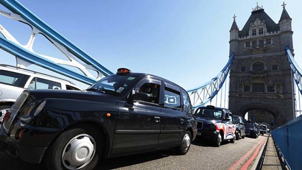 Having their say ... taxi drivers are worried they will lose money during the Olympics.