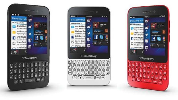 Colourful: The new, low-cost BlackBerry Q5.